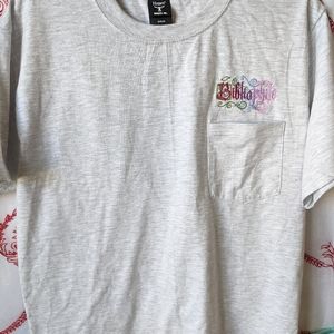 Bibliophile Embroidered T-shirt